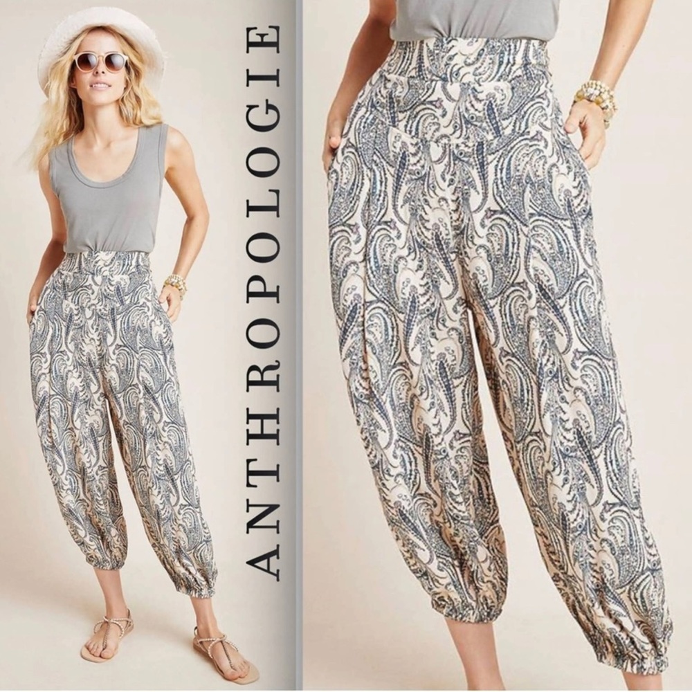 Anthropologie Paisley Harem Pants | XS